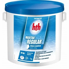 HTH Maxitab Regular 10kg - Galets De Chlore Stabilisé 200gr 1 HTH Maxitab Regular 10kg - Galets De Chlore Stabilisé 200gr