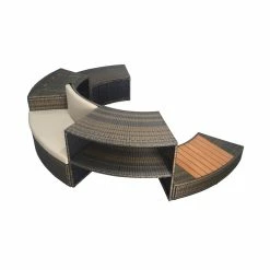 Spa Portable Netspa Vita 4 Personnes Avec Mobilier -piscine Soldes netspa mobilier vita 140 2