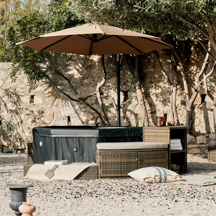 Pack Spa Portable Netspa Octopus 4 à 6 Personnes + Mobilier 2 Pack Spa Portable Netspa Octopus 4 à 6 Personnes + Mobilier – Image 2