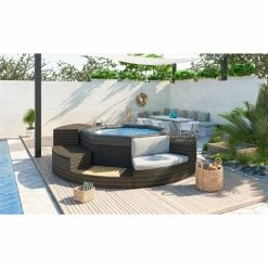 Pack Spa Portable Netspa Octopus 4 à 6 Personnes + Mobilier 35 Pack Spa Portable Netspa Octopus 4 à 6 Personnes + Mobilier -piscine Soldes netspa octopus ambiance