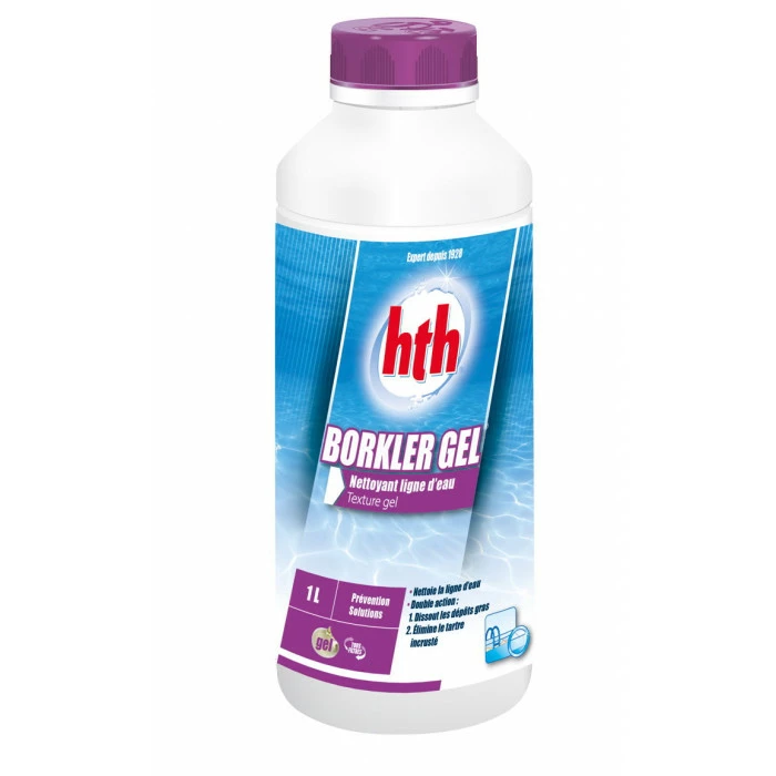 HTH Borkler Gel - Gel Nettoyant Ligne D'eau Détartrant Et Dégraissant 1L 1 HTH Borkler Gel - Gel Nettoyant Ligne D'eau Détartrant Et Dégraissant 1L