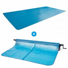 Pack Bâche à Bulles Pour Piscine Rectangulaire XTR 9,75 X 4,88 M + Enrouleur Intex 1 Pack Bâche à Bulles Pour Piscine Rectangulaire XTR 9,75 X 4,88 M + Enrouleur Intex