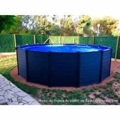 Piscine Tubulaire Ronde Intex Graphite 4.78 X 1.24 M 16 Piscine Tubulaire Ronde Intex Graphite 4.78 X 1.24 M -piscine Soldes photo piscine intex graphite client raviday 2