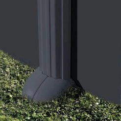 GRE Piscine Ronde Acier Gré Gris Anthracite 3,50 X 1,30 M -piscine Soldes pied piscine gre anthracite