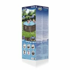 Piscine Tubulaire Ronde Bestway Steel Pro Max 3,66 X 1,00 M -piscine Soldes piscine bestway imitation bois 366 3