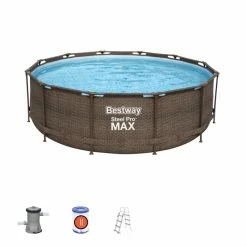 Piscine Tubulaire Ronde Bestway Steel Pro Max 3,66 X 1,00 M