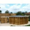 Piscine En Bois Octogonale Ubbink Océa 5,10 X 1,20 M - Liner Beige