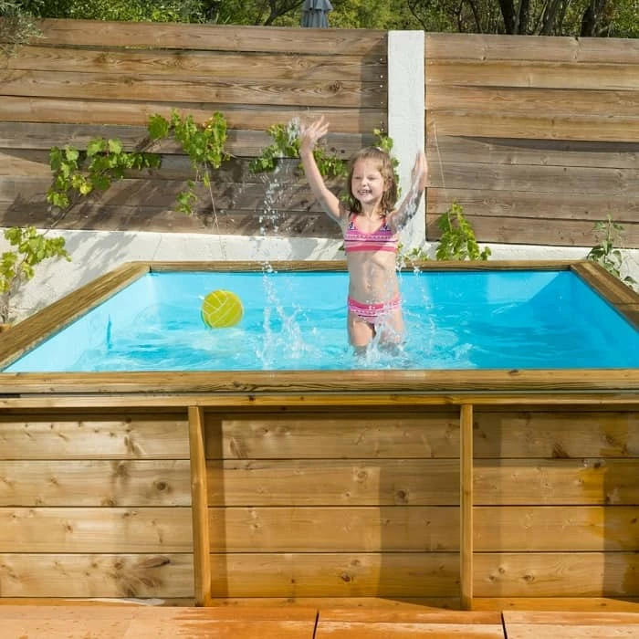 Piscinette Tropic Junior En Bois Pour Enfants 2 X 2 M 2 Piscinette Tropic Junior En Bois Pour Enfants 2 X 2 M – Image 2