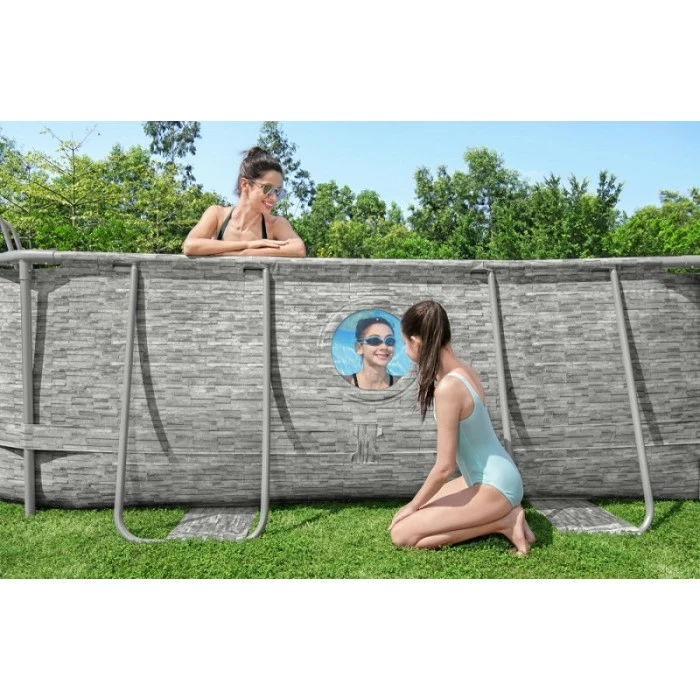 Piscine Tubulaire Bestway Power Steel Swim Vista Ovale 4,88 X 3,05 X 1,07 M 9 Piscine Tubulaire Bestway Power Steel Swim Vista Ovale 4,88 X 3,05 X 1,07 M – Image 9