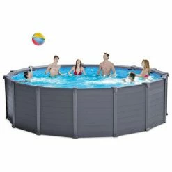Piscine Tubulaire Ronde Intex Graphite 4.78 X 1.24 M 13 Piscine Tubulaire Ronde Intex Graphite 4.78 X 1.24 M -piscine Soldes piscine intex graphite 1 2