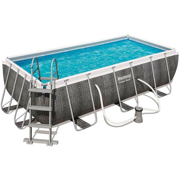 Piscine Tubulaire Rectangulaire Bestway Power Steel 4,04 X 2,01 X 1,00 Aspect Résine 1 Piscine Tubulaire Rectangulaire Bestway Power Steel 4,04 X 2,01 X 1,00 Aspect Résine