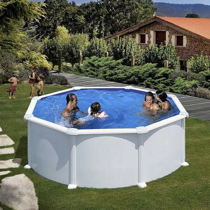GRE Piscine Ronde Acier Gré Atlantis - Ø 3,50 X 1,30 M 2 GRE Piscine Ronde Acier Gré Atlantis - Ø 3,50 X 1,30 M – Image 2