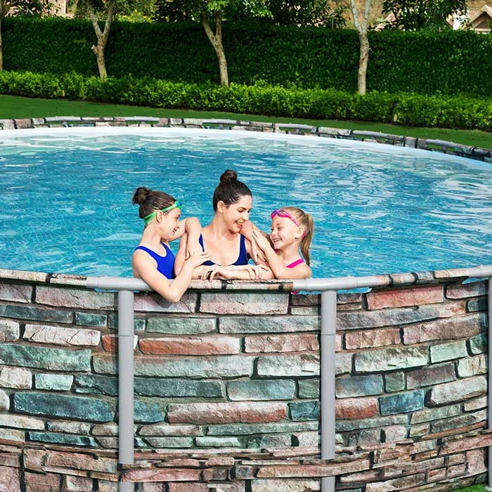 Piscine Tubulaire Bestway Power Steel Stone Ronde 4,27 X 1,22 M 9 Piscine Tubulaire Bestway Power Steel Stone Ronde 4,27 X 1,22 M – Image 9