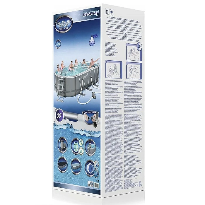 Piscine Tubulaire Ovale Bestway Power Steel 5,49 X 2,74 X 1,22 M 10 Piscine Tubulaire Ovale Bestway Power Steel 5,49 X 2,74 X 1,22 M – Image 10