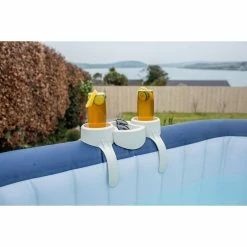 Porte-verres Double Pour Spa Gonflable Bestway -piscine Soldes porte verres double spa gonflable bestway 2 1