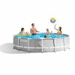 Piscine Tubulaire Ronde Intex Prism Frame 4,57 X 1,22 M -