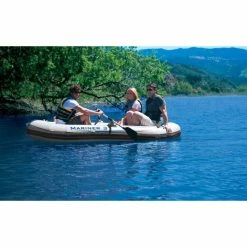 Set Bateau Gonflable 3 Places Intex Mariner 3 (rames Et Gonfleur Inclus) -piscine Soldes set bateau gonflable 3 places mariner 3 rames gonfleurs 4
