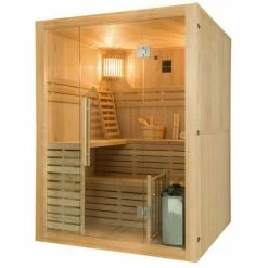 Sauna Traditionnel France Sauna SENSE - 4 Places -piscine Soldes sn sense 4pk sauna vapeur france sauna sense 4places profil droit