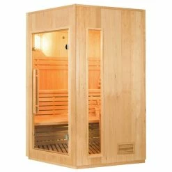 Sauna Traditionnel France Sauna ZEN - 3/4 Places -piscine Soldes sn zen3cpk sauna vapeur france sauna zen 3 4 places profil droit