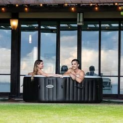 Spa Gonflable Intex PureSpa Carbone 4 Places -piscine Soldes spa gonflable intex purespa carbone 4 places 2