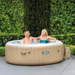 Spa Gonflable Intex PureSpa Sahara Energie + 4 Places Avec Couverture Thermique -piscine Soldes spa gonflable intex purespa sahara 4 places ambiance 1
