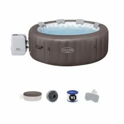 Spa Gonflable Bestway Lay-Z Spa DOMINICA HydroJet 6 Places -piscine Soldes spa gonflable rond lay z spa dominica hydrojet 4 6 places