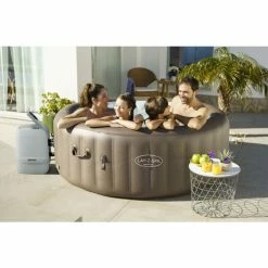 Spa Gonflable Bestway Lay-Z Spa DOMINICA HydroJet 6 Places -piscine Soldes spa gonflable rond lay z spa dominica hydrojet 4 6 places 4