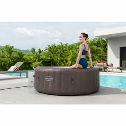Spa Gonflable Bestway Lay-Z Spa DOMINICA HydroJet 6 Places -piscine Soldes spa gonflable rond lay z spa dominica hydrojet 4 6 places 5