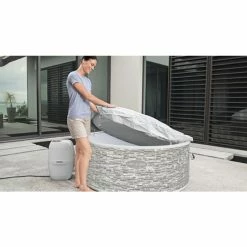 Spa Semi-rigide Bestway Lay-Z-Spa VANCOUVER AirJet Plus 5 Places -piscine Soldes spa gonflable rond lay z spa vancouver airjet plus 10